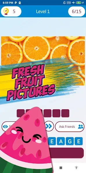 Взлом Guess the fruit name game  [МОД Mega Pack] — стабильная версия apk на Андроид screen 4