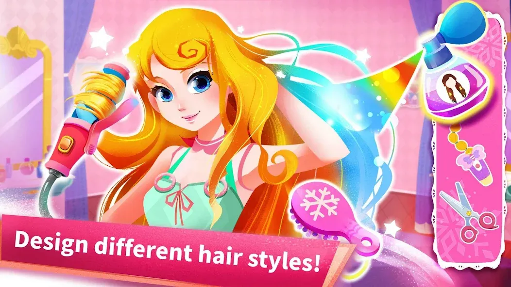 Скачать взлом Little Panda: Princess Salon  [МОД Много денег] — последняя версия apk на Андроид screen 3