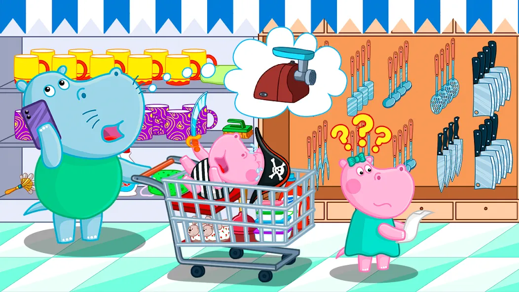 Скачать взломанную Supermarket: Shopping Games  [МОД Mega Pack] — стабильная версия apk на Андроид screen 2