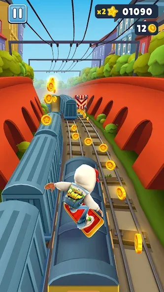 Скачать взломанную Subway Surfers (абвей Серферс)  [МОД Много денег] — стабильная версия apk на Андроид screen 2