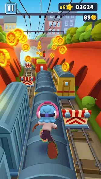 Скачать взломанную Subway Surfers (абвей Серферс)  [МОД Много денег] — стабильная версия apk на Андроид screen 3