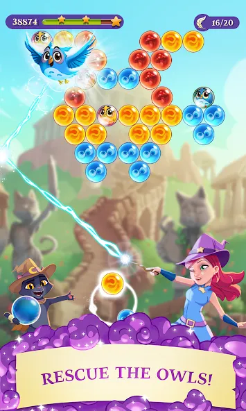 Скачать взлом Bubble Witch 3 Saga (Бабл Витч 3 Сага)  [МОД Много денег] — стабильная версия apk на Андроид screen 1