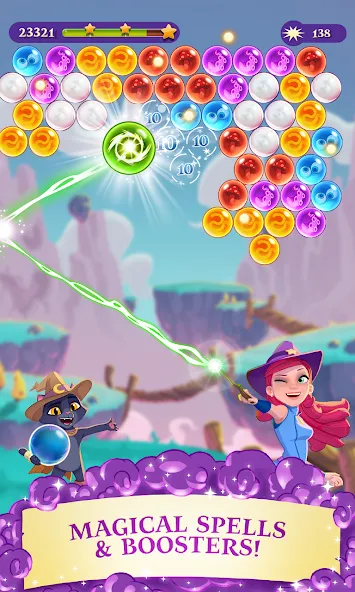 Скачать взлом Bubble Witch 3 Saga (Бабл Витч 3 Сага)  [МОД Много денег] — стабильная версия apk на Андроид screen 2