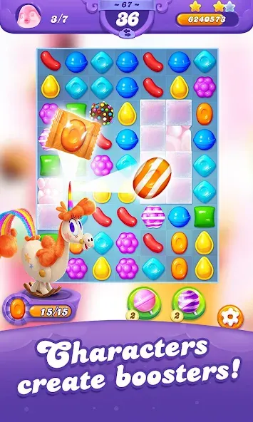 Скачать взлом Candy Crush Friends Saga (Кенди Краш Френдс Сага)  [МОД Много денег] — полная версия apk на Андроид screen 3