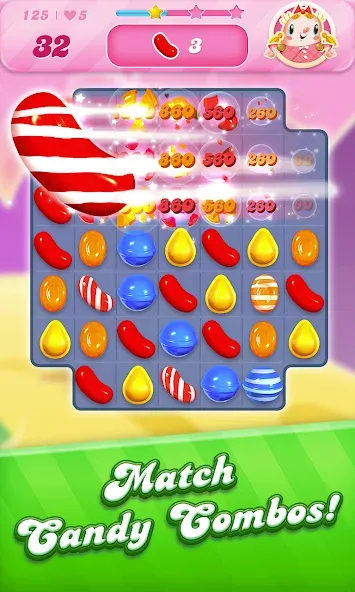 Скачать взломанную Candy Crush Saga (Кенди Краш Сага)  [МОД Много денег] — последняя версия apk на Андроид screen 2