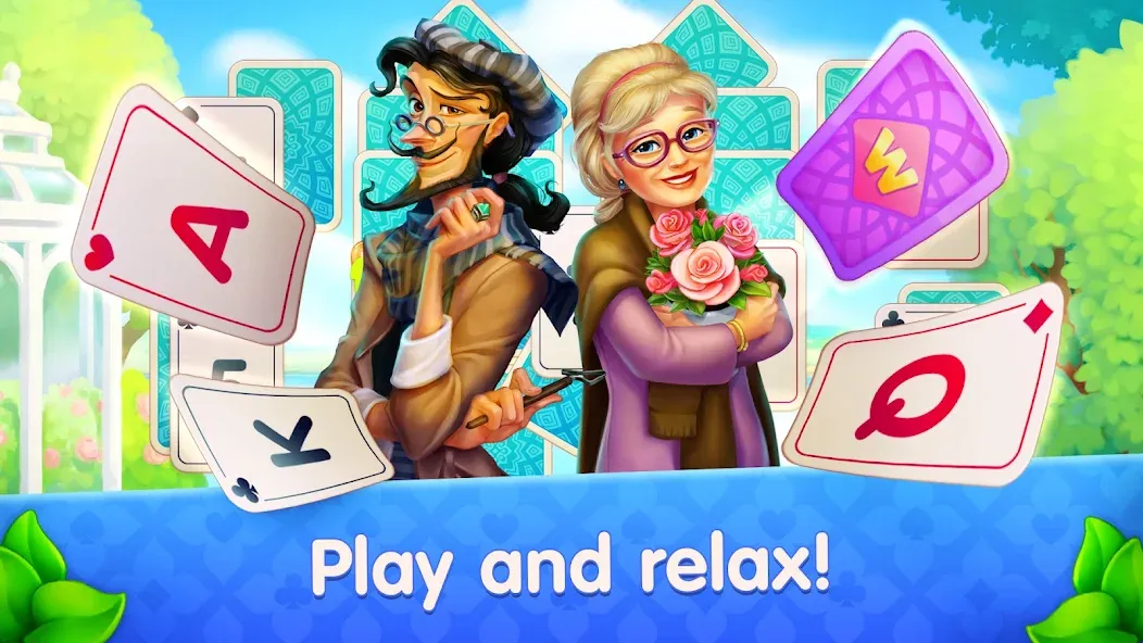 Взломанная CityMix Solitaire TriPeaks (СитиМикс ТриПикс)  [МОД Меню] — последняя версия apk на Андроид screen 1