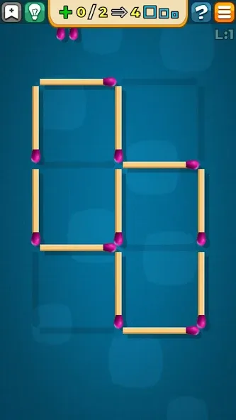 Взломанная Matches Puzzle Game  [МОД Menu] — полная версия apk на Андроид screen 2