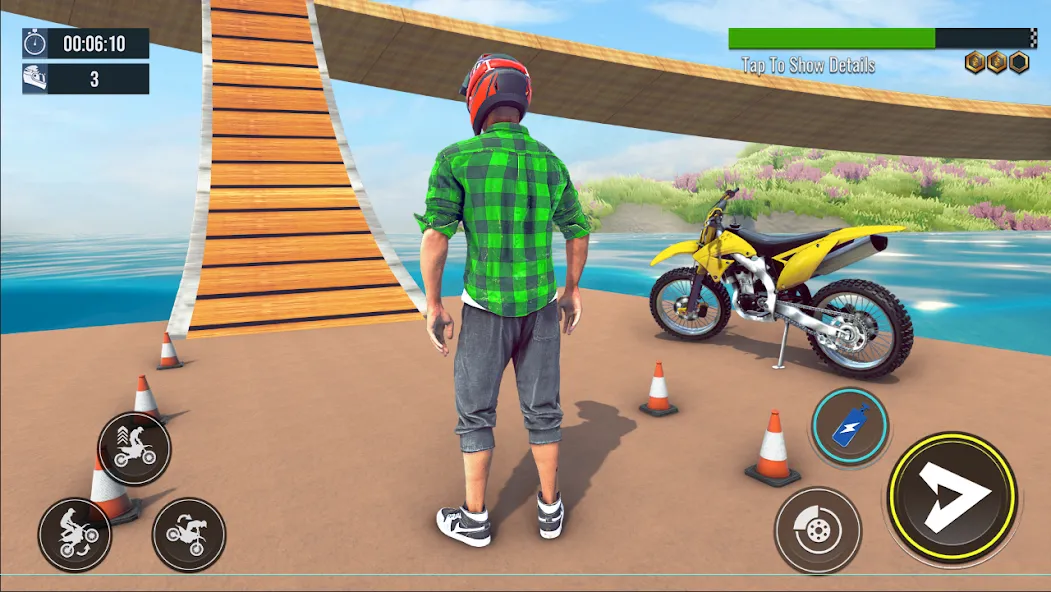 Скачать взломанную Bike Stunt : Motorcycle Game  [МОД Все открыто] — полная версия apk на Андроид screen 1