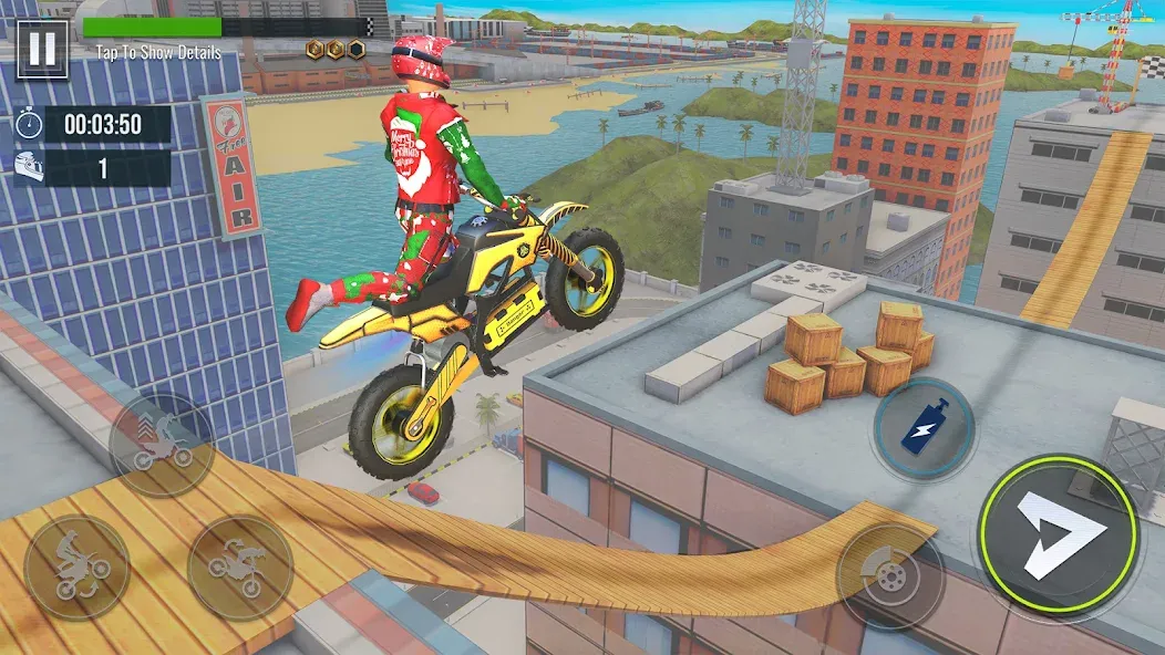 Скачать взломанную Bike Stunt : Motorcycle Game  [МОД Все открыто] — полная версия apk на Андроид screen 2