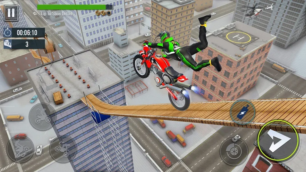 Скачать взломанную Bike Stunt : Motorcycle Game  [МОД Все открыто] — полная версия apk на Андроид screen 3