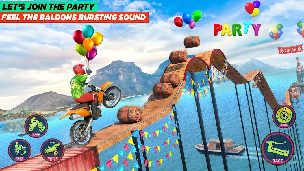 Взлом Bike Stunt Game: Tricks Master  [МОД Меню] — последняя версия apk на Андроид screen 3