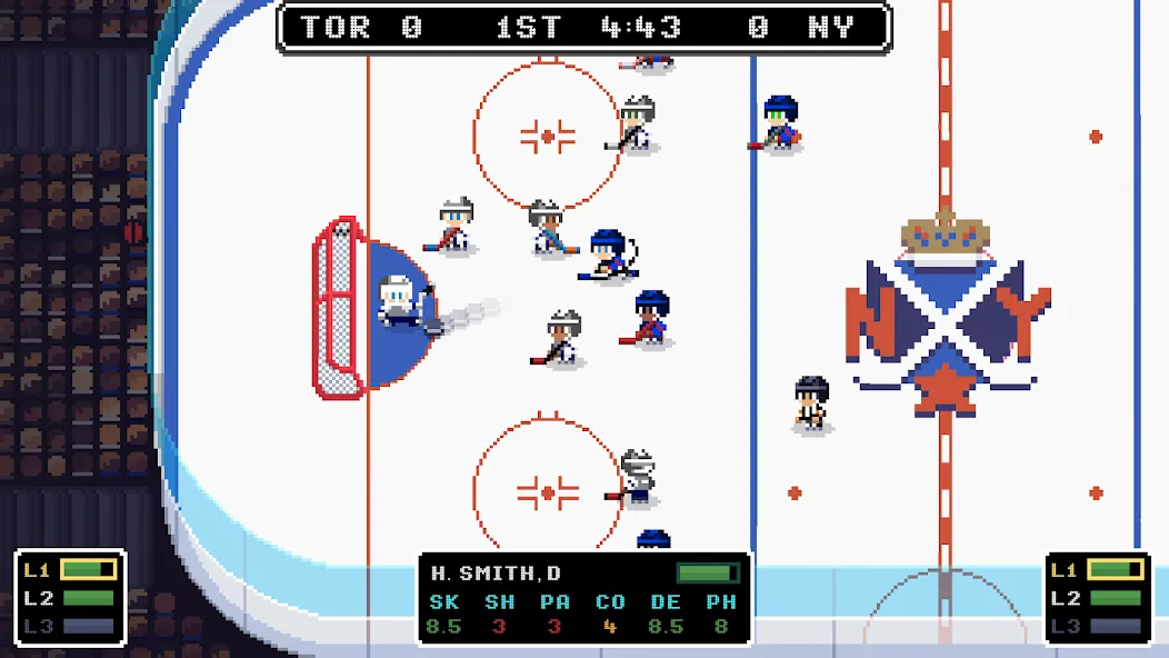 Скачать взломанную Ice League Hockey (Айс Лиг Хоккей)  [МОД Menu] — стабильная версия apk на Андроид screen 1