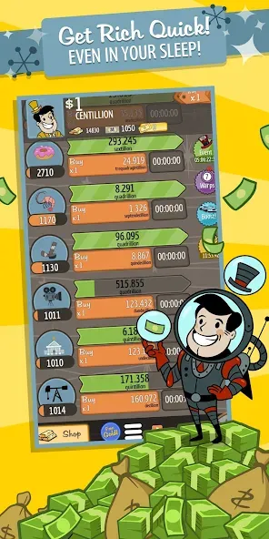 Скачать взломанную AdVenture Capitalist (ЭдВенчер Капиталист)  [МОД Menu] — стабильная версия apk на Андроид screen 5