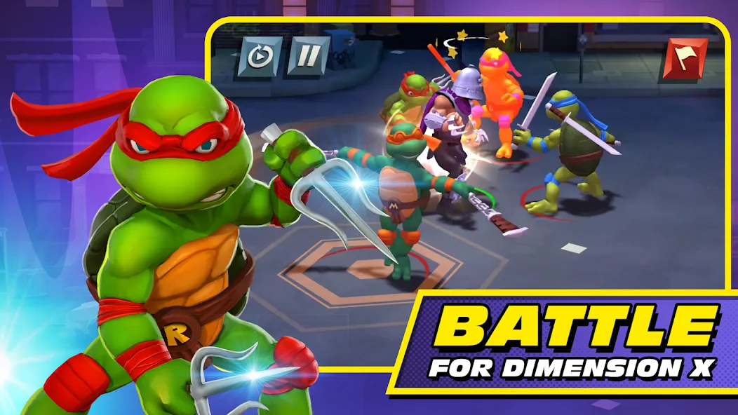 Взлом TMNT: Mutant Madness (ТМНТ)  [МОД Menu] — последняя версия apk на Андроид screen 1