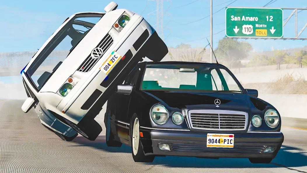 Взлом Realistic Car Crash Simulator (Реалистичный симулятор автокатастроф)  [МОД Mega Pack] — последняя версия apk на Андроид screen 2