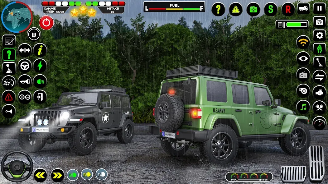 Скачать взломанную Army Truck Transporter Game 3D  [МОД Бесконечные деньги] — полная версия apk на Андроид screen 4