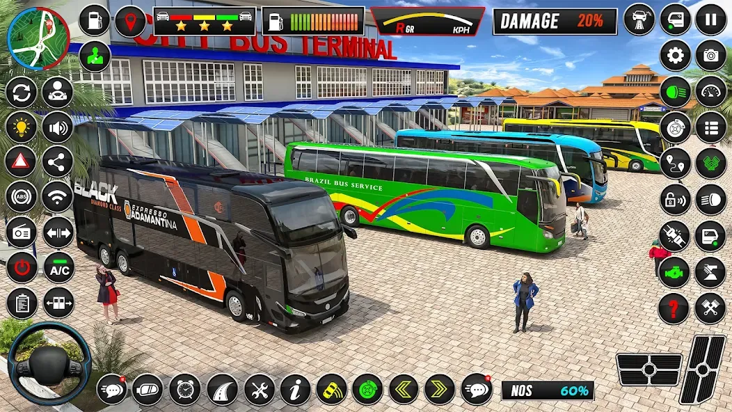 Скачать взлом City Coach Bus Driver Games 3D  [МОД Бесконечные монеты] — последняя версия apk на Андроид screen 1