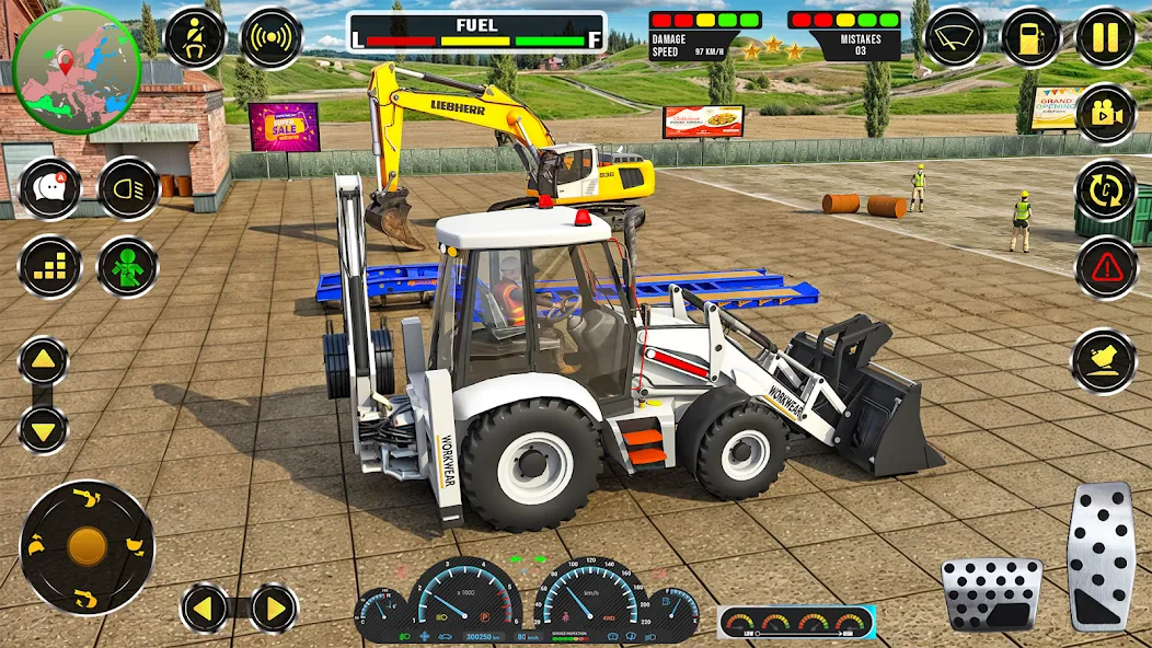 Скачать взломанную Real JCB Construction Games 3D  [МОД Меню] — полная версия apk на Андроид screen 1