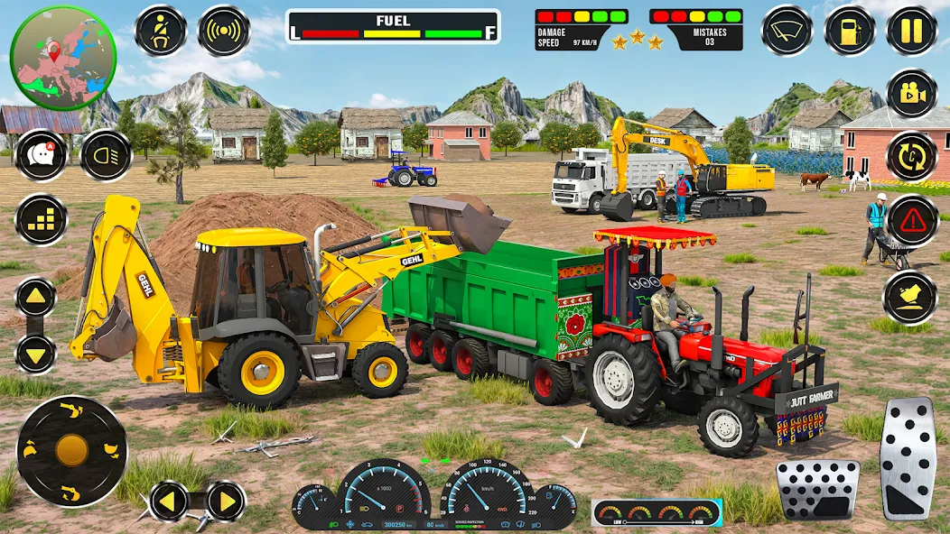 Скачать взломанную Real JCB Construction Games 3D  [МОД Меню] — полная версия apk на Андроид screen 4