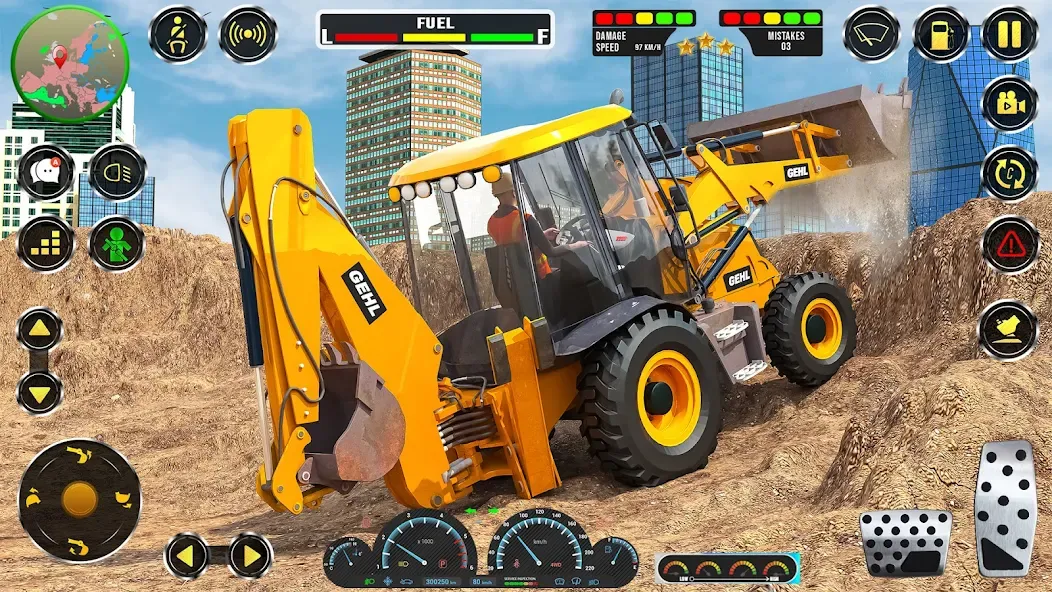 Скачать взломанную Real JCB Construction Games 3D  [МОД Меню] — полная версия apk на Андроид screen 5