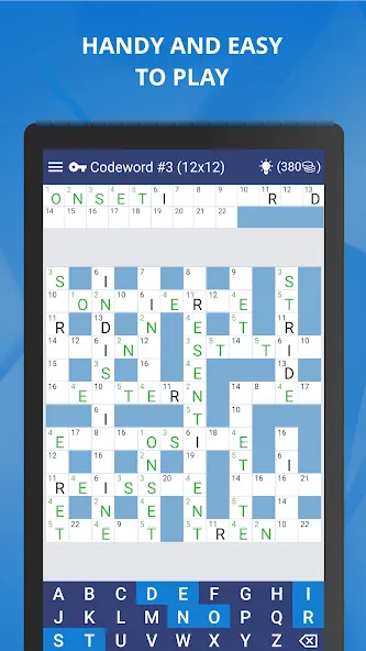 Взломанная Keywords — Codeword Puzzle  [МОД Бесконечные деньги] — стабильная версия apk на Андроид screen 1