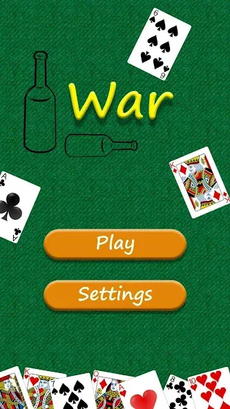 Взломанная War — card game  [МОД Бесконечные деньги] — полная версия apk на Андроид screen 1