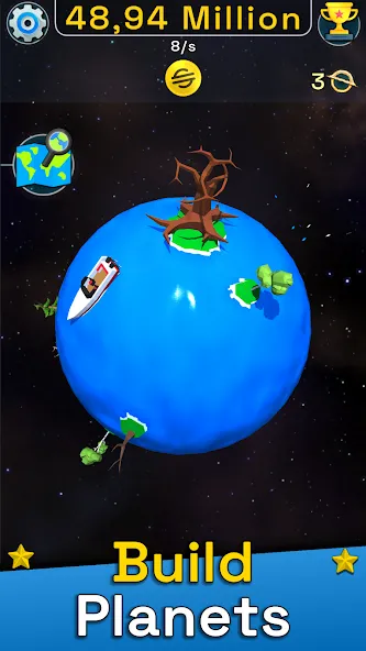 Скачать взлом Planet Evolution: Idle Clicker (Планета Эволюция)  [МОД Бесконечные монеты] — стабильная версия apk на Андроид screen 1