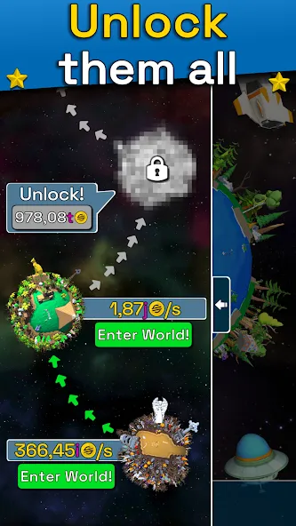 Скачать взлом Planet Evolution: Idle Clicker (Планета Эволюция)  [МОД Бесконечные монеты] — стабильная версия apk на Андроид screen 5