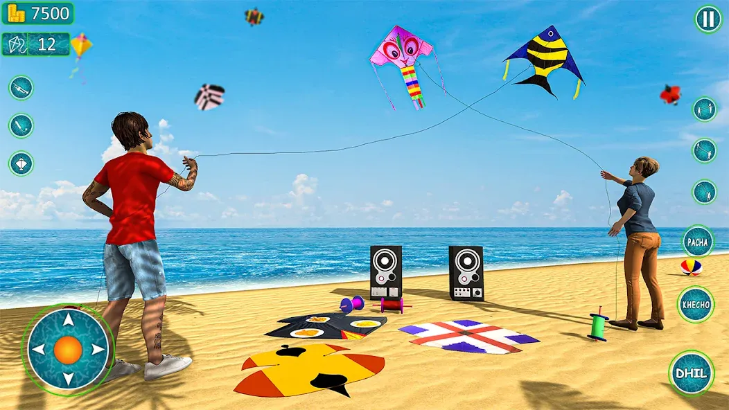 Взлом Kite Basant: Kite Flying Games  [МОД Бесконечные деньги] — стабильная версия apk на Андроид screen 3