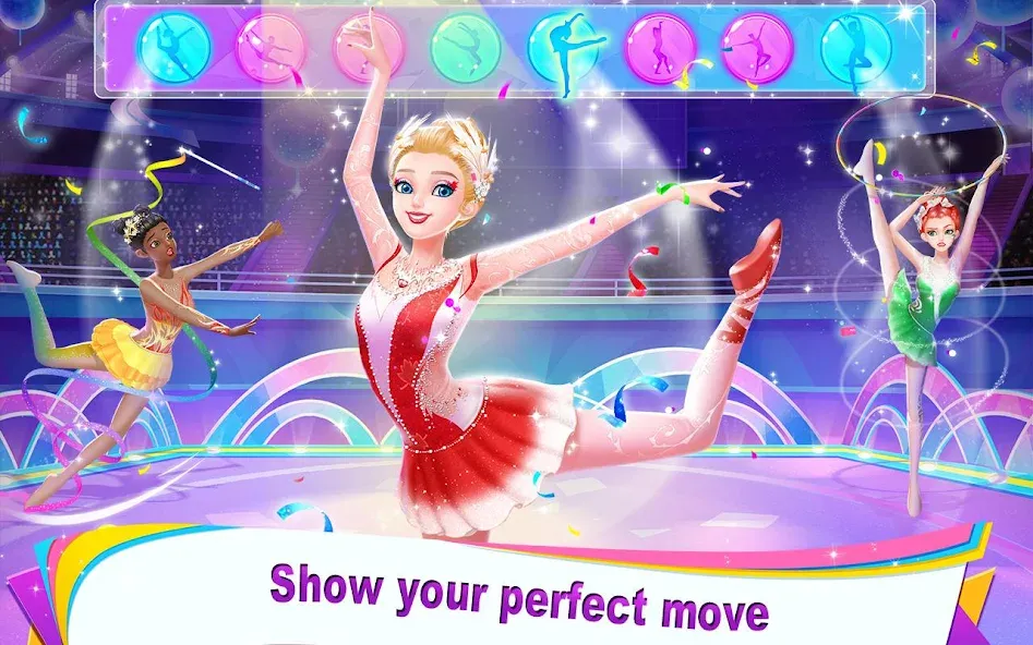 Скачать взлом Gymnastics Queen (Джимнастикс Квин)  [МОД Много монет] — полная версия apk на Андроид screen 1