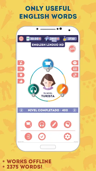 Взломанная English for Beginners: LinDuo  [МОД Бесконечные монеты] — полная версия apk на Андроид screen 3