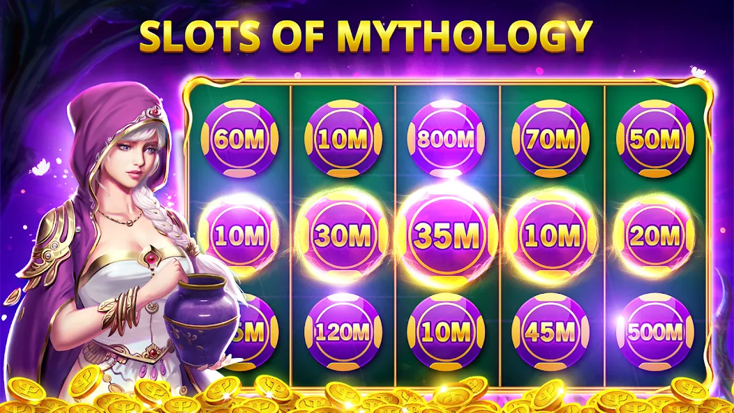 Взлом Slots Myth — Slot Machines  [МОД Unlocked] — стабильная версия apk на Андроид screen 2