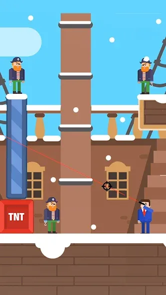 Взломанная Mr Bullet — Spy Puzzles  [МОД Все открыто] — полная версия apk на Андроид screen 4