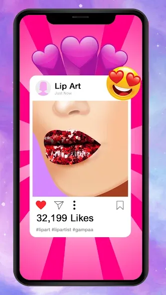 Скачать взломанную Lip Art Makeup Beauty Game  [МОД Menu] — последняя версия apk на Андроид screen 2