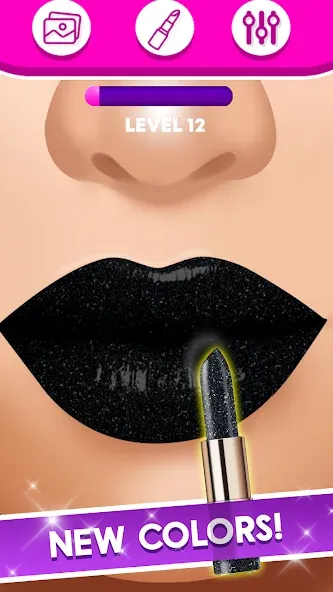 Скачать взломанную Lip Art Makeup Beauty Game  [МОД Menu] — последняя версия apk на Андроид screen 3