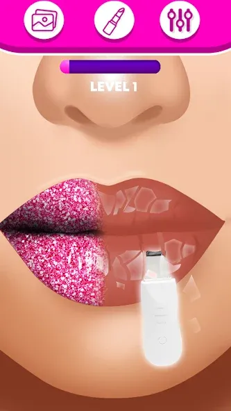 Скачать взломанную Lip Art Makeup Beauty Game  [МОД Menu] — последняя версия apk на Андроид screen 5