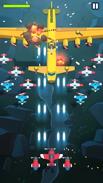 Скачать взломанную Burning Sky: Aircraft Combat (Бернинг Скай)  [МОД Unlocked] — стабильная версия apk на Андроид screen 5