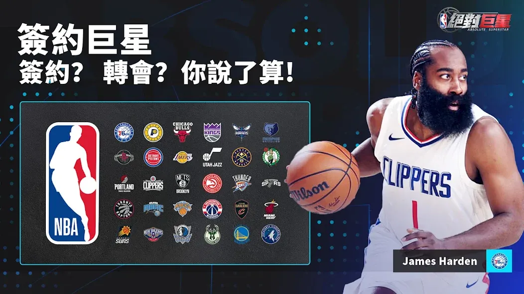 Взломанная NBA絕對巨星  [МОД Menu] — последняя версия apk на Андроид screen 2