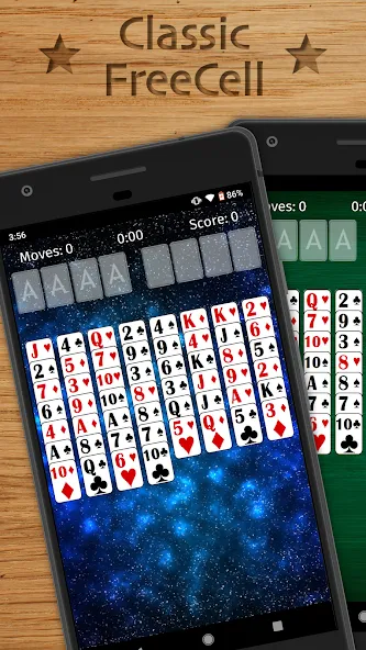 Скачать взлом FreeCell Solitaire Classic (Фрисел Солитер Классик)  [МОД Меню] — стабильная версия apk на Андроид screen 1