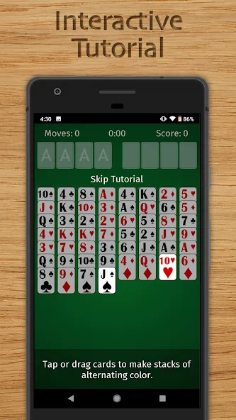 Скачать взлом FreeCell Solitaire Classic (Фрисел Солитер Классик)  [МОД Меню] — стабильная версия apk на Андроид screen 5