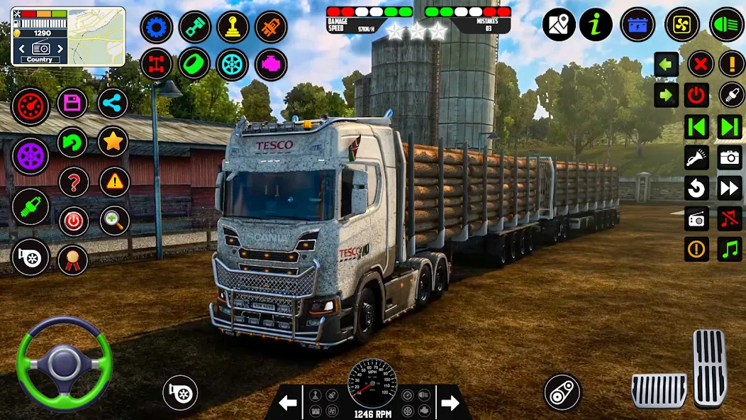 Скачать взломанную City Truck Simulator 2023  [МОД Много монет] — стабильная версия apk на Андроид screen 2