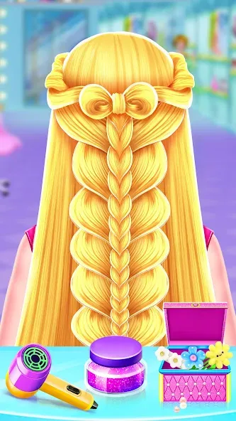 Скачать взлом Braided Hair Salon Girls Games  [МОД Бесконечные деньги] — стабильная версия apk на Андроид screen 1