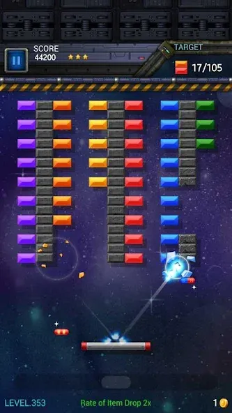 Взломанная Brick Breaker Star: Space King  [МОД Unlocked] — полная версия apk на Андроид screen 4