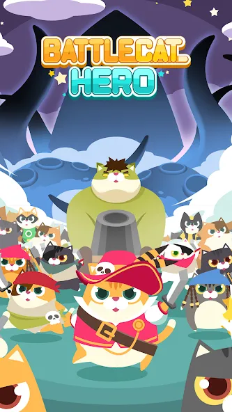 Скачать взломанную Battle Cat Hero (Баттл Кэт Герой)  [МОД Бесконечные монеты] — полная версия apk на Андроид screen 1