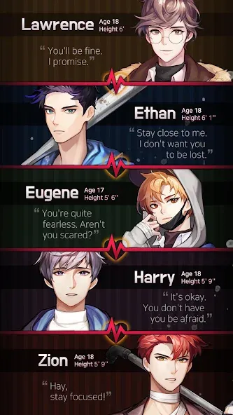 Взлом Dangerous Fellows:Otome Dating  [МОД Много монет] — полная версия apk на Андроид screen 3