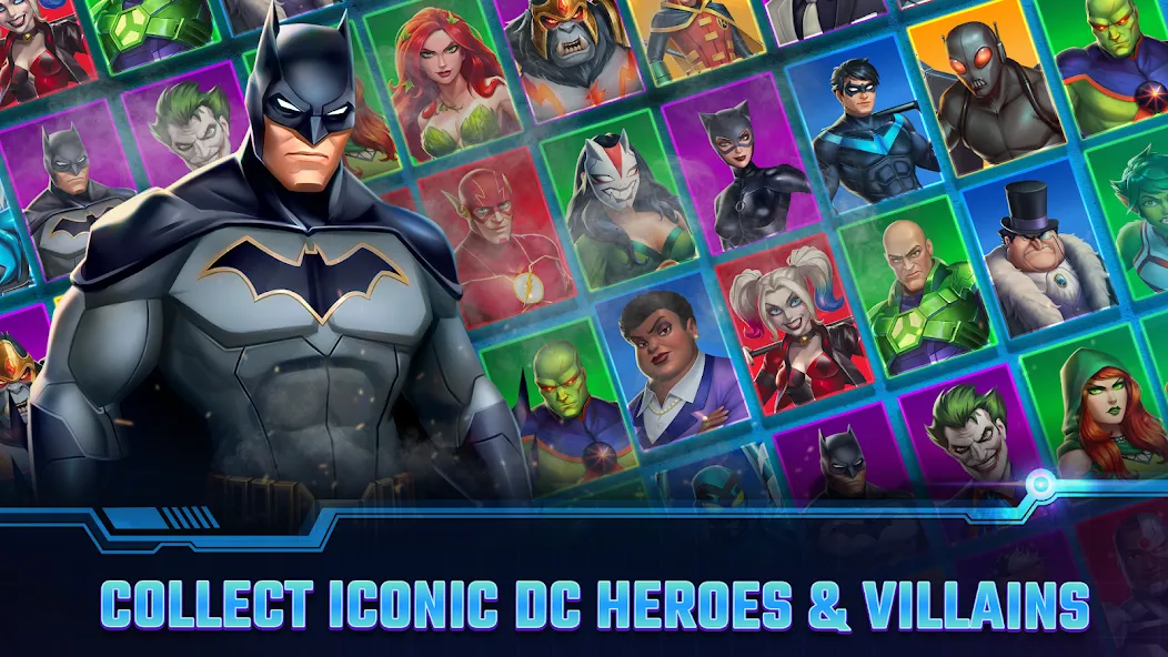 Взломанная DC Heroes & Villains: Match 3  [МОД Mega Pack] — полная версия apk на Андроид screen 1