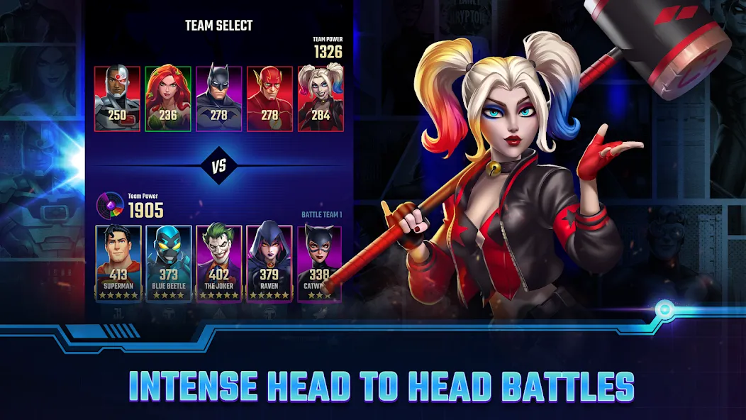 Взломанная DC Heroes & Villains: Match 3  [МОД Mega Pack] — полная версия apk на Андроид screen 2