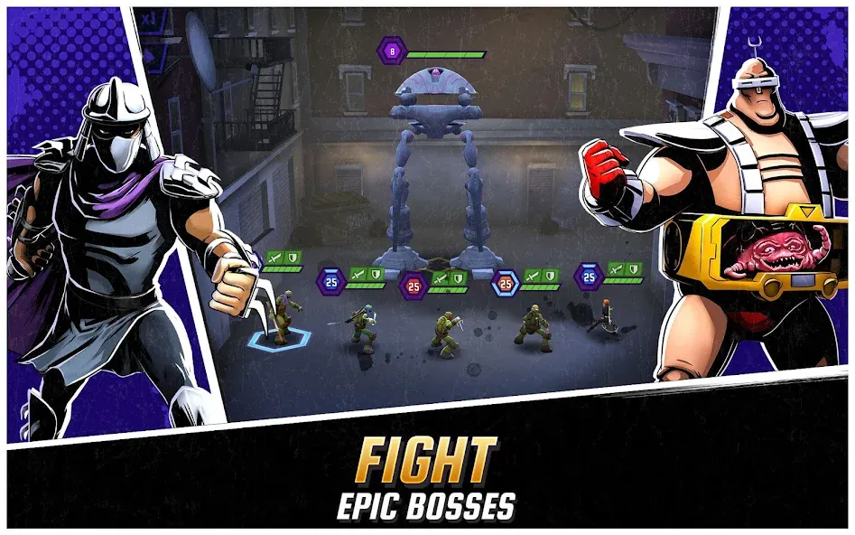 Взломанная Ninja Turtles: Legends  [МОД Unlocked] — стабильная версия apk на Андроид screen 2