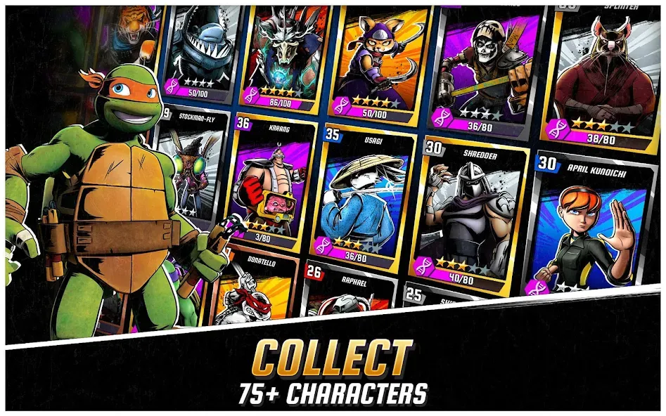 Взломанная Ninja Turtles: Legends  [МОД Unlocked] — стабильная версия apk на Андроид screen 4