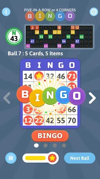 Взломанная Bingo Mania — Light Bingo Game (Бинго Мания)  [МОД Mega Pack] — стабильная версия apk на Андроид screen 3